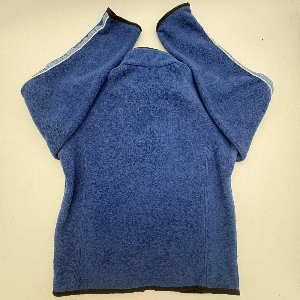 Nike Jacket Kids‎ Small Blue Fleece Full Zip Stand Collar Logo Pockets Winter